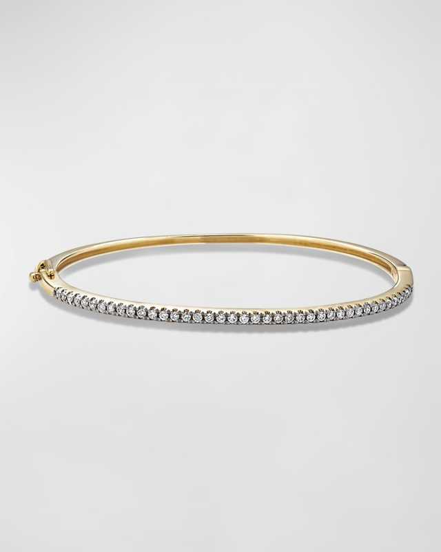 Diamond Stroke Tennis Bangle Bracelet